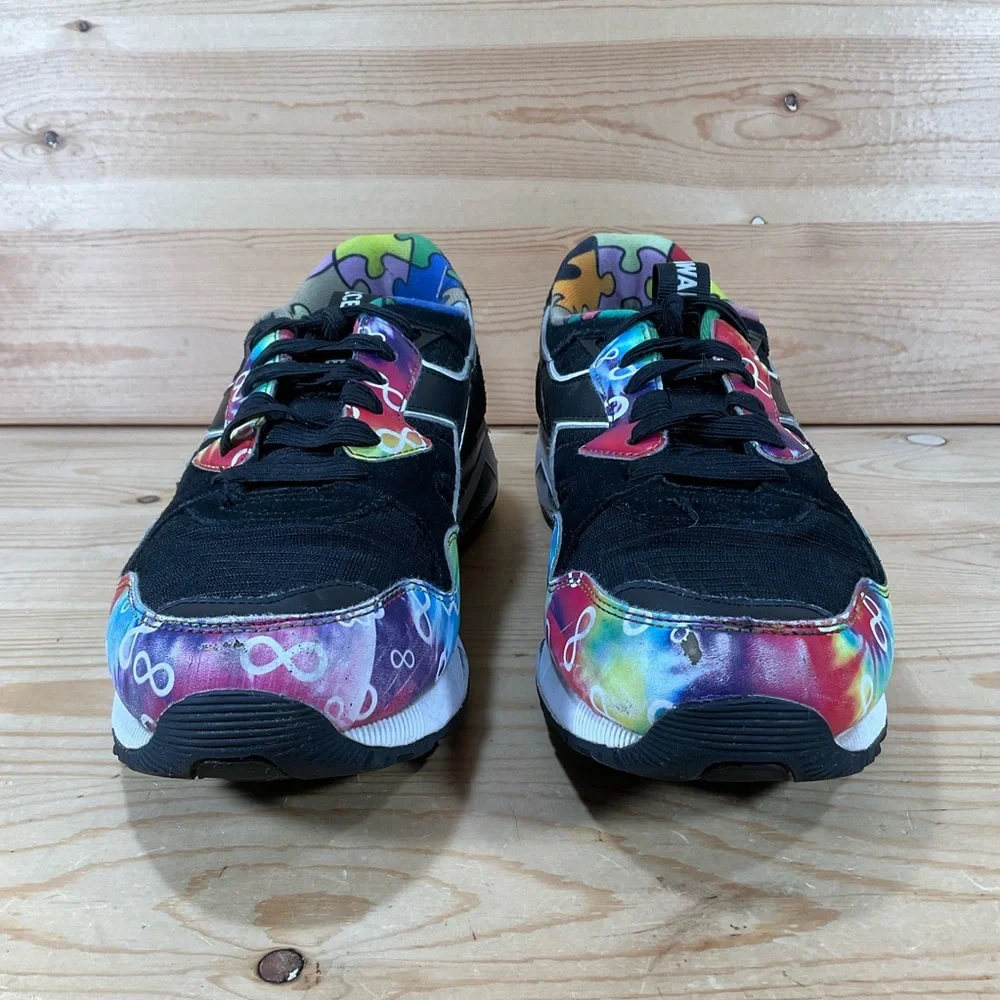 Diadora Sarath Ton x Be Seen Autism Awareness Shoes N9002 Men’s Size 8 Black